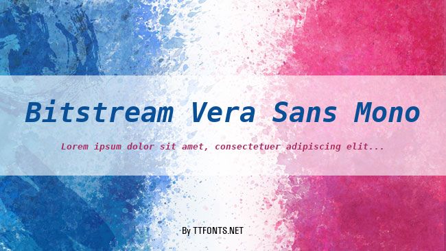 Bitstream Vera Sans Mono example